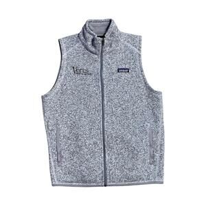 Patagonia Better Sweater Full Zip Fleece Vest Womens Size Large Gray Color Logo